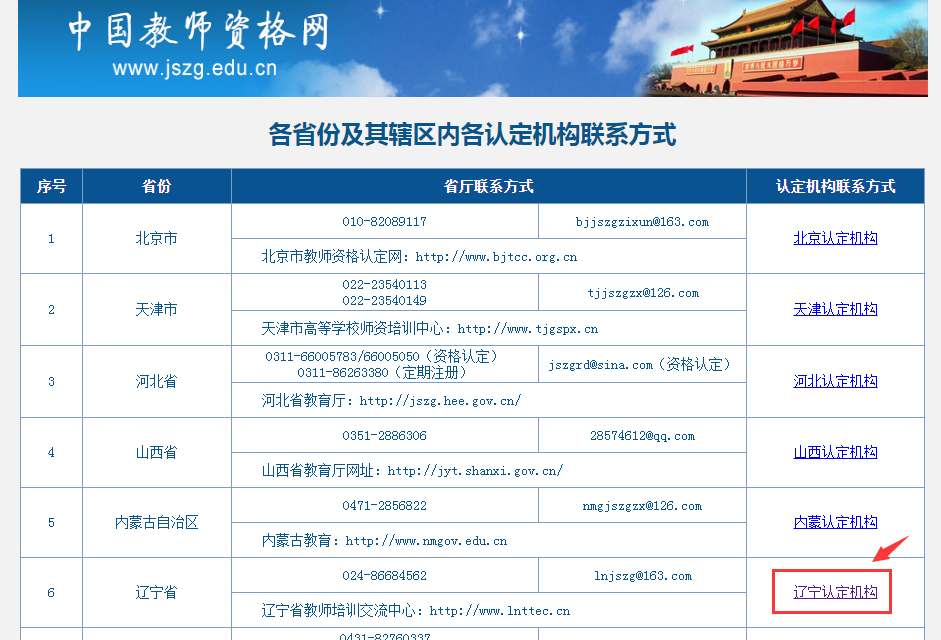 辽宁教师资格证认定